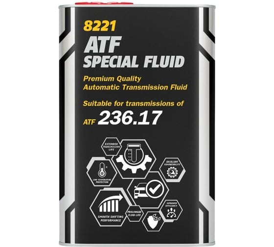Синтетическая трансмиссионная жидкость MANNOL ATF SPECIAL FLUID 236.17 1 л (metal) 82211