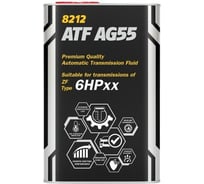 Синтетическая трансмиссионная жидкость MANNOL ATF AG55 1 л (Metal) 13751