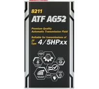 Синтетическая трансмиссионная жидкость MANNOL ATF AG52 4 л (Metal) 1479