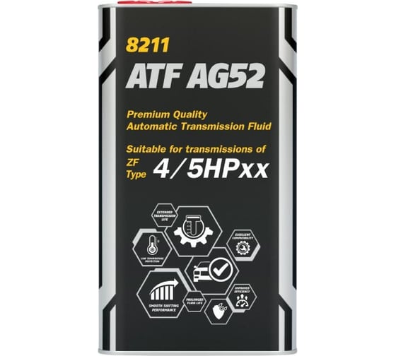 Синтетическая трансмиссионная жидкость MANNOL ATF AG52 4 л (Metal) 1479
