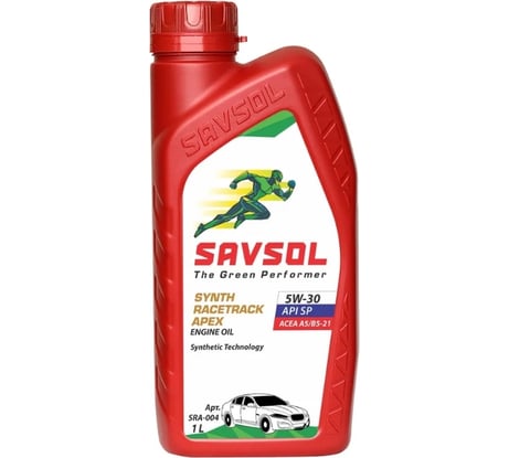 Синтетическое моторное масло SAVSOL APEX 5W-30, ACEA А5/В5-21, API SP/CF, 1 л SRA-001