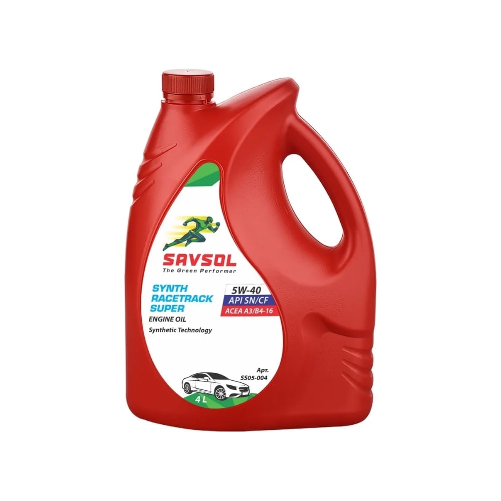 Синтетическое моторное масло SAVSOL SUPER 5W-40 ACEA A3/B4-16 API SN/CF ...