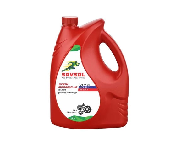 Синтетическое трансмиссионное масло SAVSOL AUTOGEAR HD 75W-90, API GL-5, 5 л SAG75-005 1