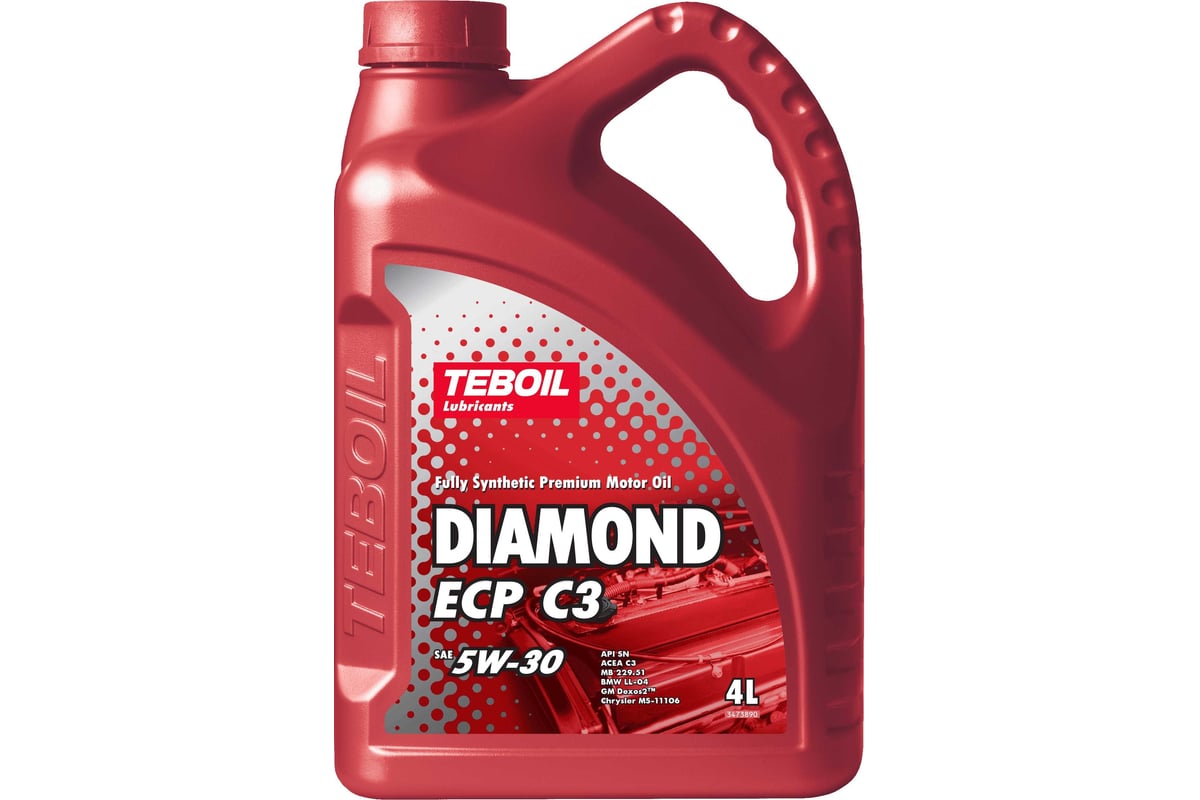 Моторное масло TEBOIL Diamond ECP c3, 5w-30, 4 л 3453876 - выгодная .