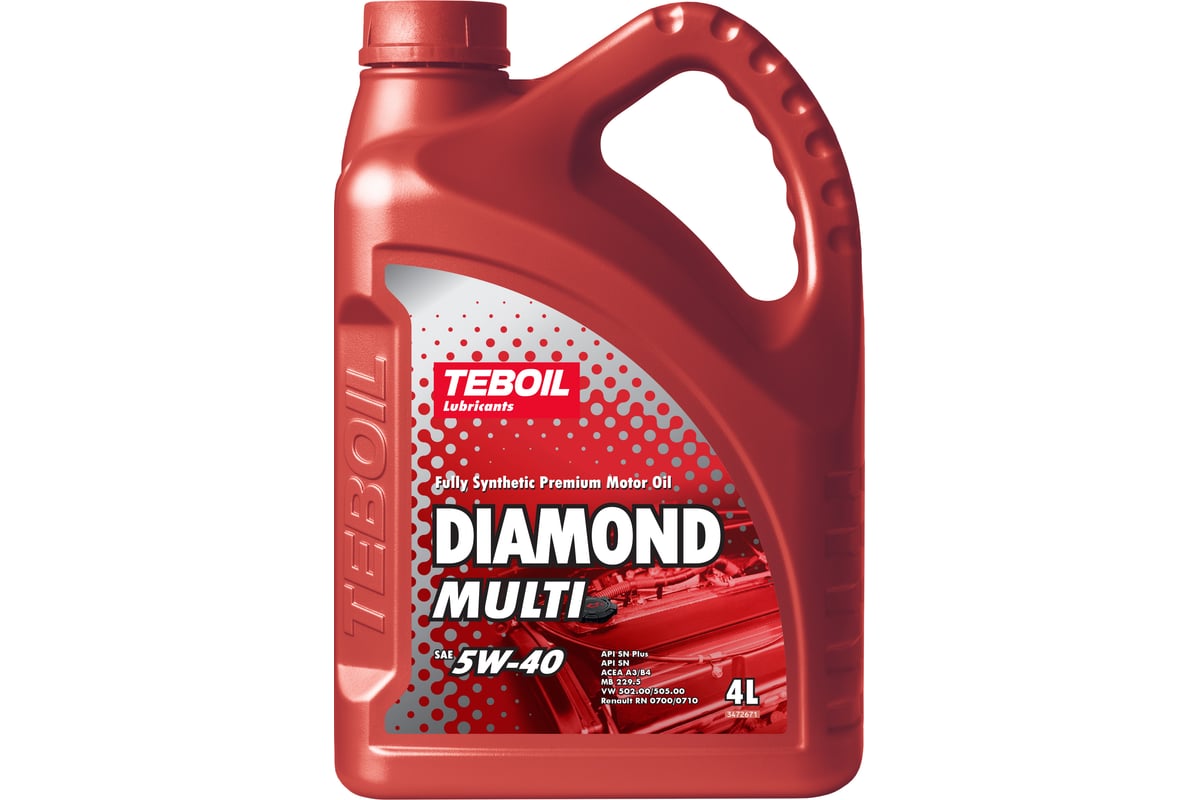 Моторное масло diamond multi 5w-40, 4л TEBOIL 3455081 - выгодная цена,  отзывы, характеристики, фото - купить в Москве и РФ