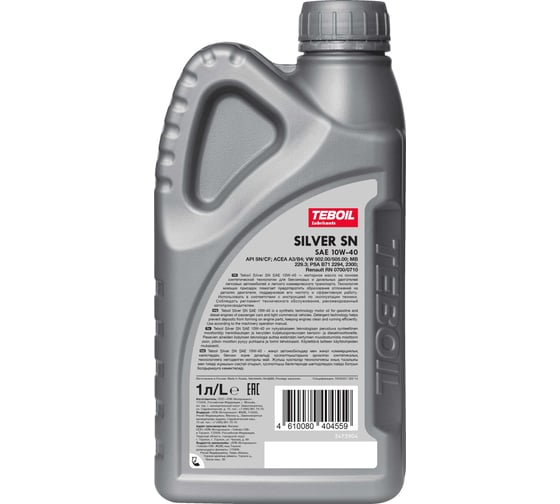 Моторное масло TEBOIL Silver Sn, 10w-40, 1 л 3452410