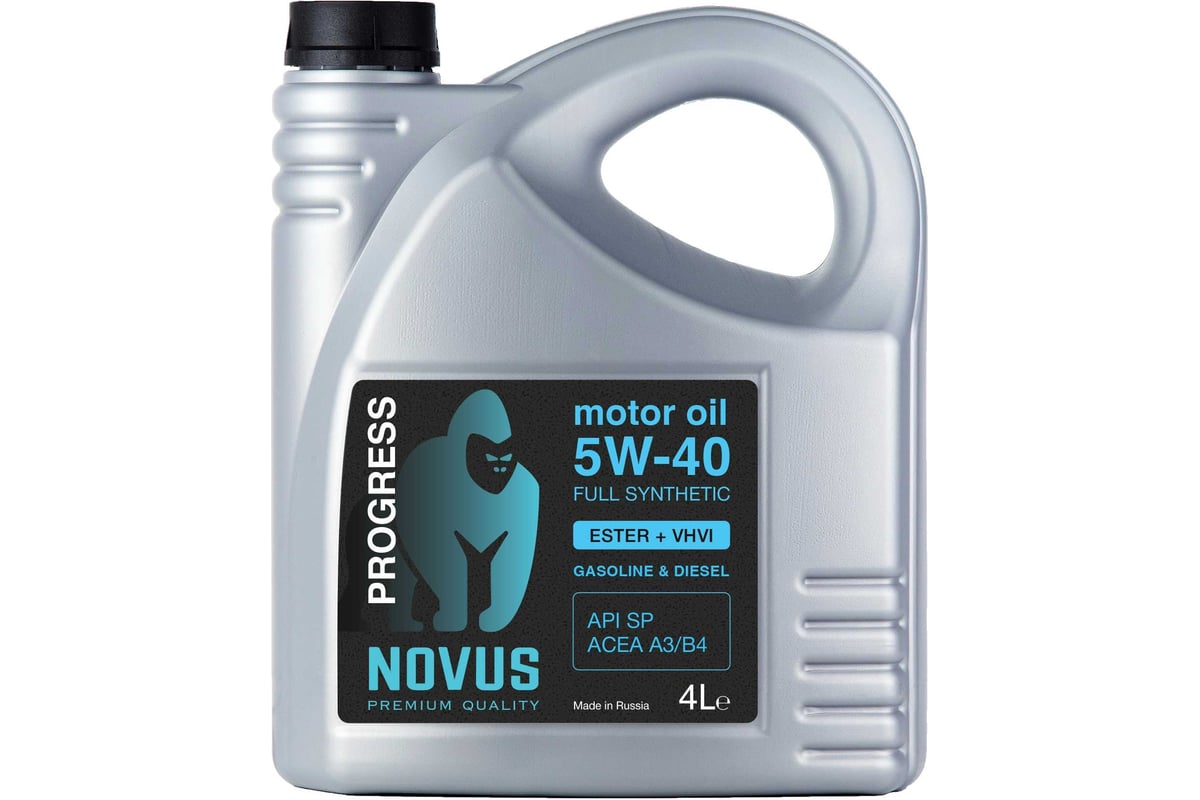 Моторное масло Новус NOVUS PROGRESS 5W-40 (ESTER+AN+VHVI) ACEA A3/B4, 4 ...