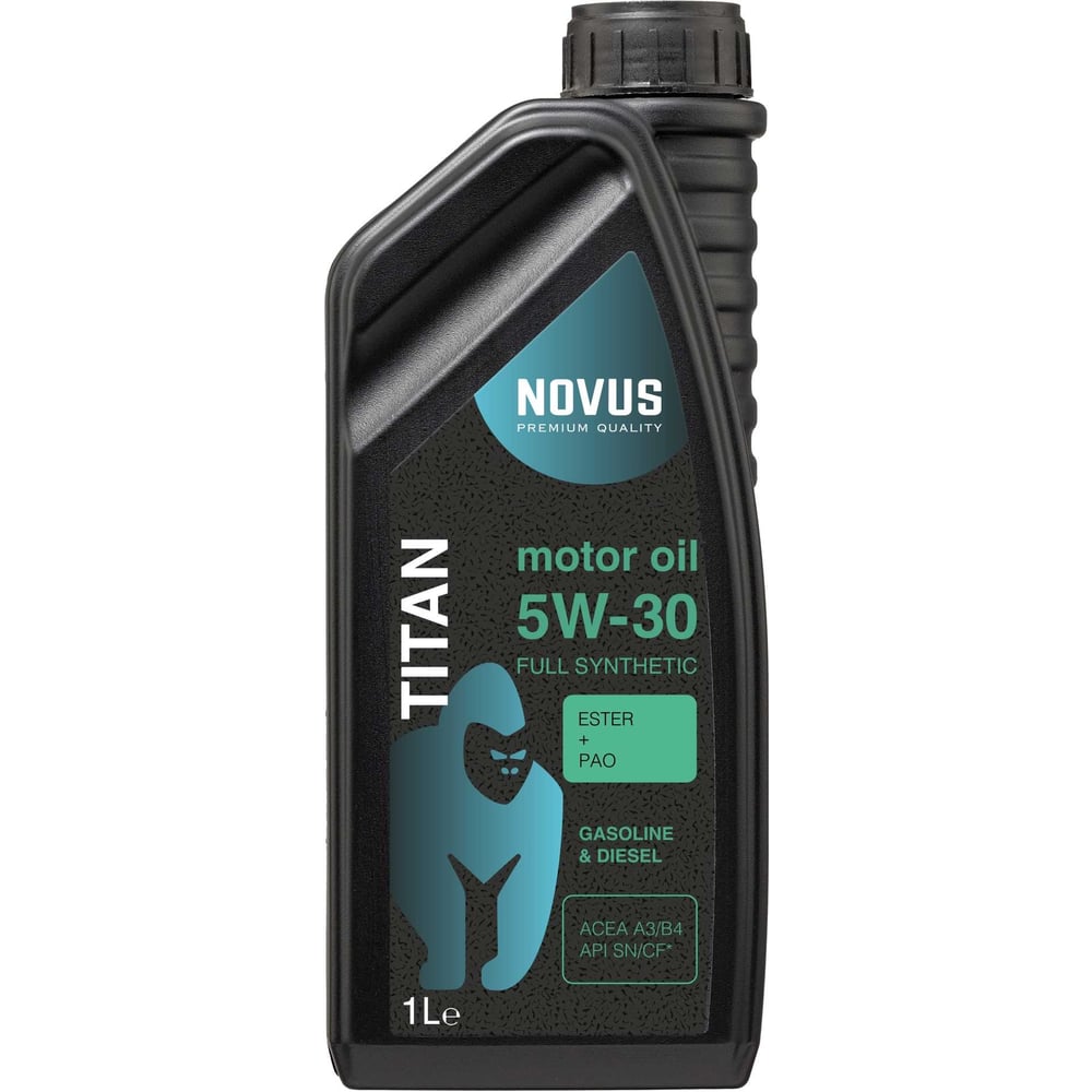 Моторное масло Новус NOVUS TITAN 5W-30, (PAO+Ester) A3/B4, 1 л ...