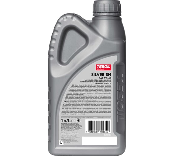 Моторное масло TEBOIL Silver SN, 5w-40, 1 л 3453923