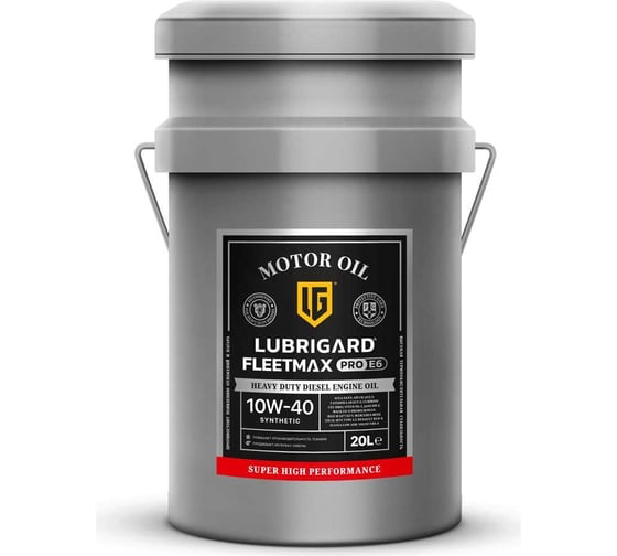 Моторное масло Lubrigard FLEETMAX PRO E6 10W-40 LGPFME61040TPL20