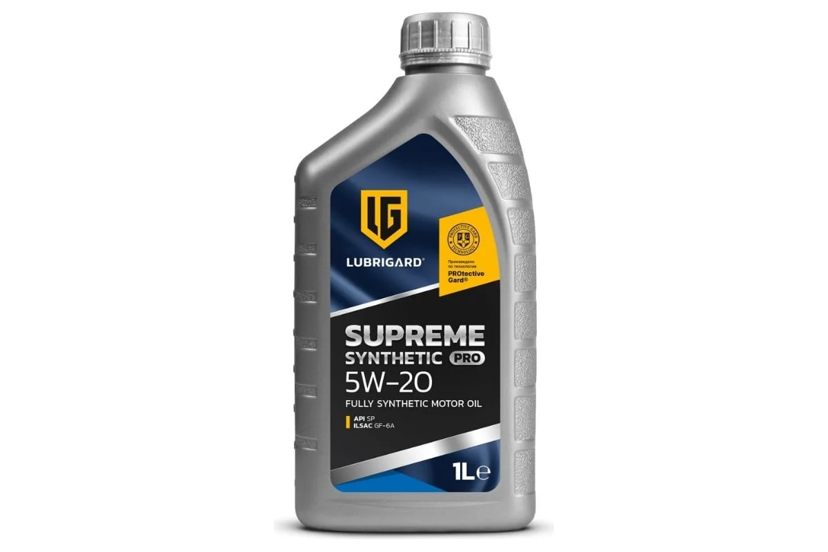 Моторное масло Lubrigard SUPREME SYNTHETIC PRO 5W-20 LGPSPMS520CH12 -  выгодная цена, отзывы, характеристики, фото - купить в Москве и РФ