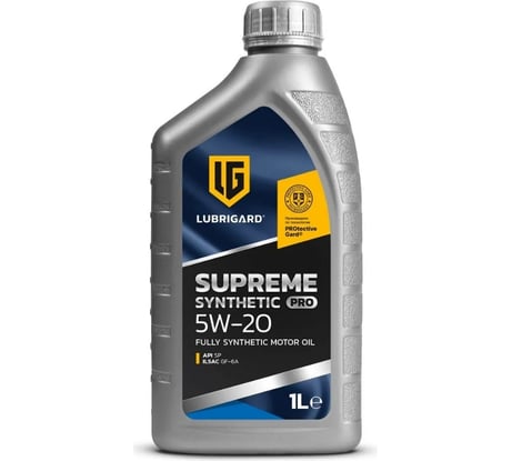 Моторное масло Lubrigard SUPREME SYNTHETIC PRO 5W-20 LGPSPMS520CH12