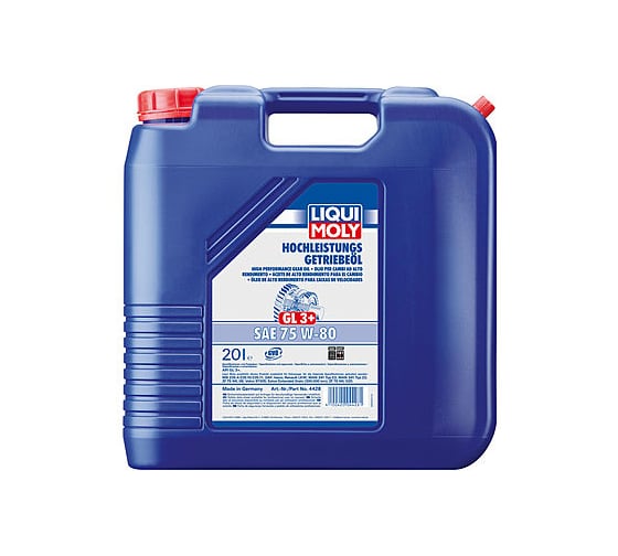 НС-синтетическое трансмиссионное масло LIQUI MOLY Hochleistungs-Getriebeoil 75W-80 GL-3+ 20л 4428