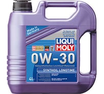 Синтетическое моторное масло LIQUI MOLY Synthoil Longtime 0W-30 CF/SM A3/B4 4л 7511