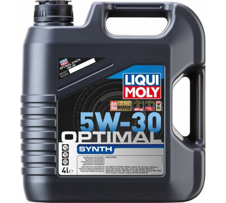 НС-синтетическое моторное масло Optimal HT Synth 5W-30 A3/B4, 4 л LIQUI MOLY 39001