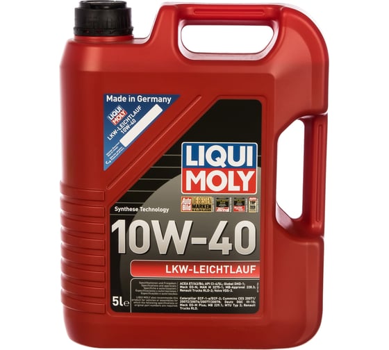 НС-синтетическое моторное масло LIQUI MOLY LKW-Leichtlauf-Motoroil Basic 10W-40 5л 8026
