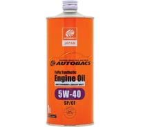Моторное масло AUTOBACS 5w-40 engine oil api sp/cf synthetic, 1л A00032241