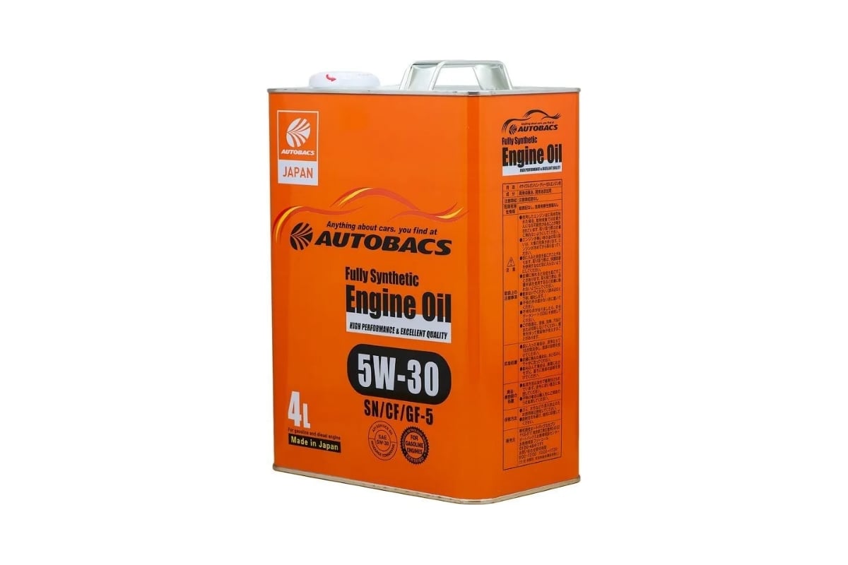 Моторное масло AUTOBACS 5w-30 engine oil api sn/cf ilsac gf-5 synthetic ...