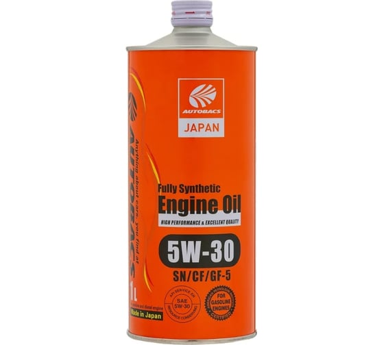 Моторное масло AUTOBACS 5w-30 engine oil api sn/cf ilsac gf-5 synthetic, 1 л A01508400 1