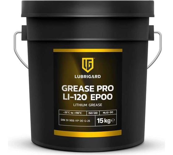 Пластичная смазка Lubrigard GREASE PRO LI-120 MOLY EP00 LGPGLI120EP00TPK15
