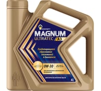 Моторное масло Роснефть Rosneft Magnum Ultratec A3, 0W-30, канистра 4 л (-РНПК) 40816842