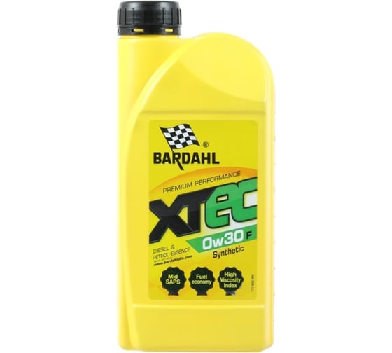 Моторное масло BARDAHL XTEC 0W30, F синтетическое, 1 л 36851 1