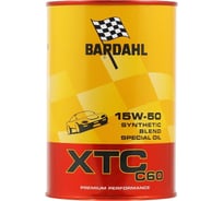 Моторное масло BARDAHL XTC C60 15W50, синтетическое, 1 л 324040