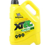 Моторное масло BARDAHL XTEC 0W30, B12, синтетическое, 5 л 36843