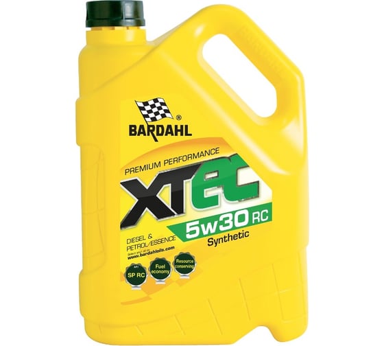Моторное масло BARDAHL XTEC 5W30, RC, синтетическое, 5 л 33023 1
