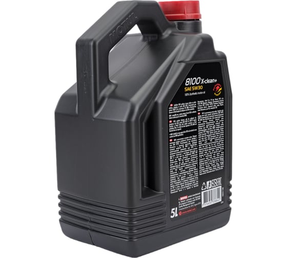 Моторное масло MOTUL 8100 X-clean+ синтетическое, SAE 5W30, 5 л 111684