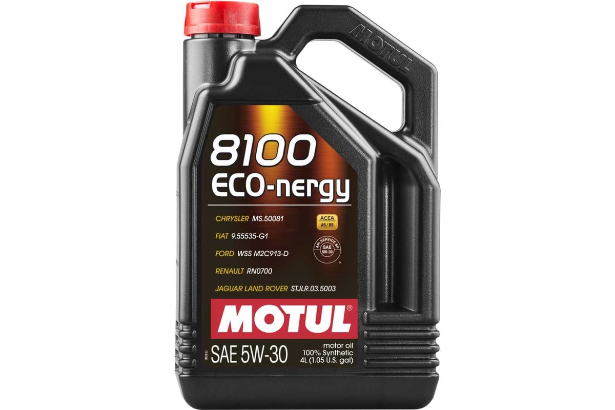 Моторное масло MOTUL 8100 ECO-nergy синтетическое, 5W30, 4 л 111860