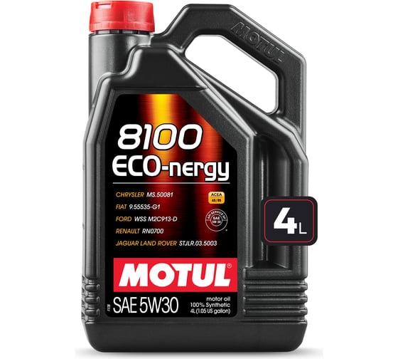 Моторное масло MOTUL 8100 ECO-nergy синтетическое, 5W30, 4 л 111860 1