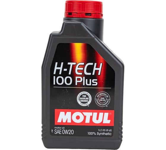 Синтетическое моторное масло MOTUL H-TECH 100 PLUS 0W20 SP 1 л 112143