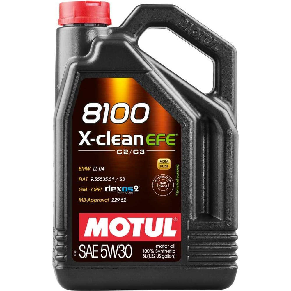 Моторное масло MOTUL 8100 X-сlean EFE синтетическое, 5W30, 5 л 111688 -  выгодная цена, отзывы, характеристики, фото - купить в Москве и РФ