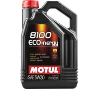 Моторное масло MOTUL 8100 ECO-nergy синтетическое, 5W30, 5 л 111686 26972846