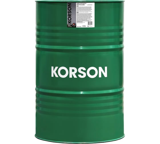 Моторное масло Korson 10W-40 полусинтетическое, 200 л KS00046 1
