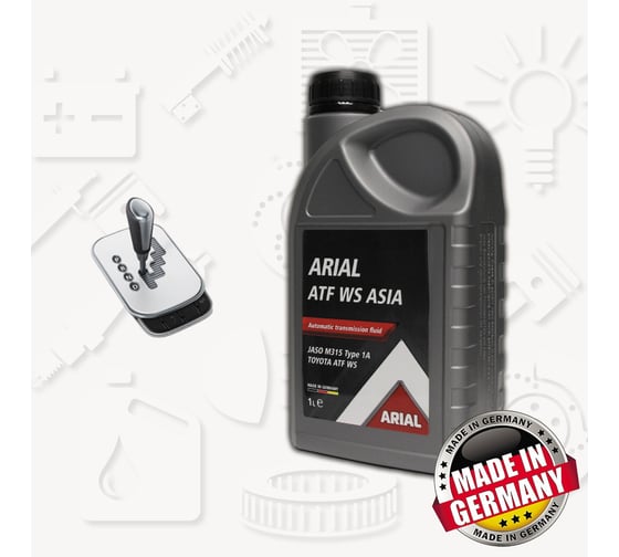 Трансмиссионное масло ARIAL ATF WS, Asia, 1 л AR001910020