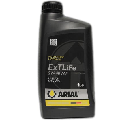 Моторное масло ARIAL ExTLiFe 5W-40, MF, 1 л AR007054020