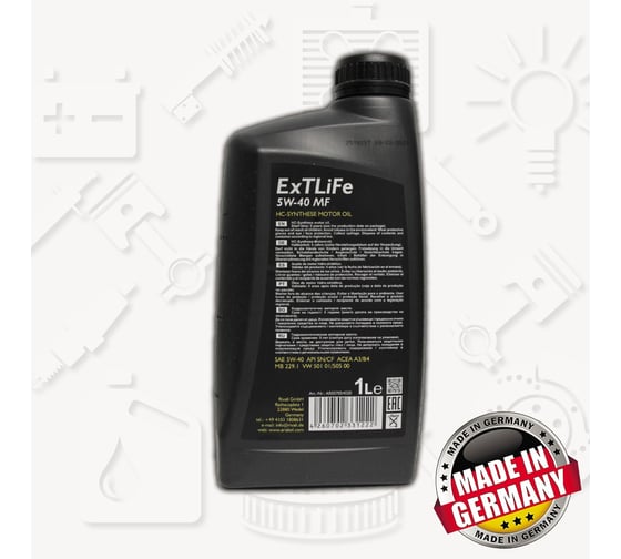 Моторное масло ARIAL ExTLiFe 5W-40, MF, 1 л AR007054020