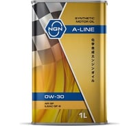 Моторное масло NGN A-LINE 0W-30, синтетическое, 1 л V182575110