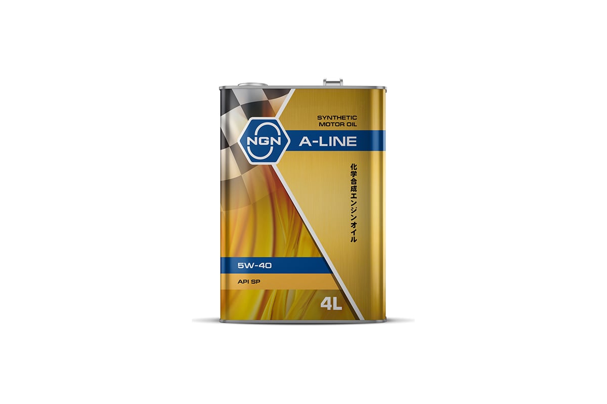 Моторное масло NGN A-LINE 5W-40 синтетическое, 4л V182575120 - выгодная .