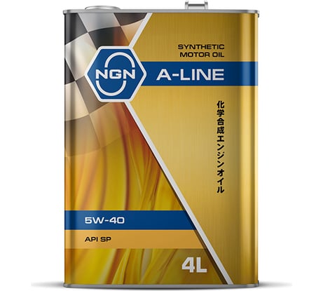 Моторное масло NGN A-LINE 5W-40 синтетическое, 4л V182575120