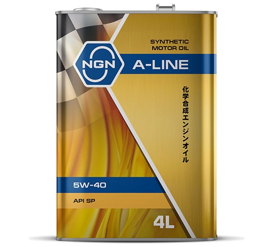 Моторное масло NGN A-LINE 5W-40 синтетическое, 4л V182575120