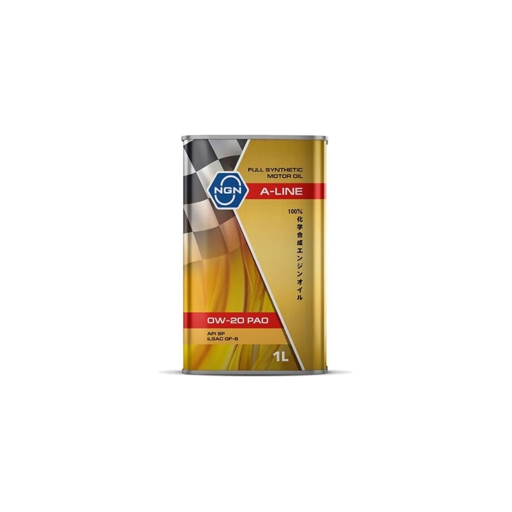 Моторное масло NGN A-LINE 0W-20, PAO, синтетическое, 1 л V182575122 ...