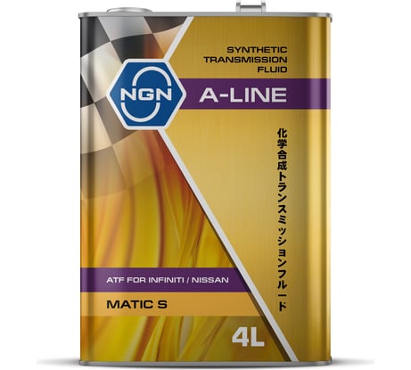 Трансмиссионное масло NGN A-LINE ATF Matic S синтетическое, 4л V182575181