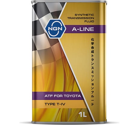 Трансмиссионное масло NGN A-LINE ATF Type T-IV синтетическое, 1л V182575145