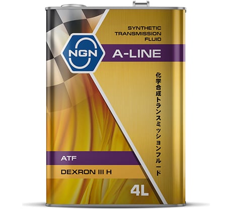 Трансмиссионное масло NGN A-LINE ATF DEXRON III H синтетическое, 4л V182575151
