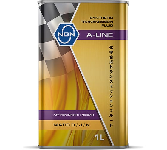 Трансмиссионное масло NGN A-LINE ATF Matic D/J/K синтетическое, 1л V182575190