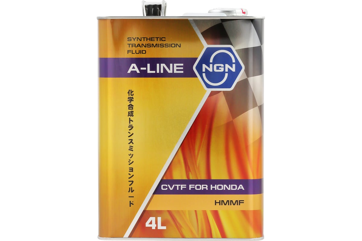 Трансмиссионное масло NGN A-LINE CVTF HMMF синтетическое, 4 л ...