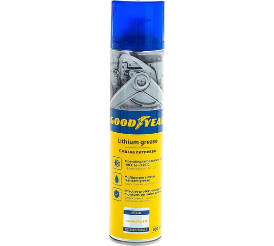 Литиевая смазка, аэрозоль 400 мл Goodyear GY000702